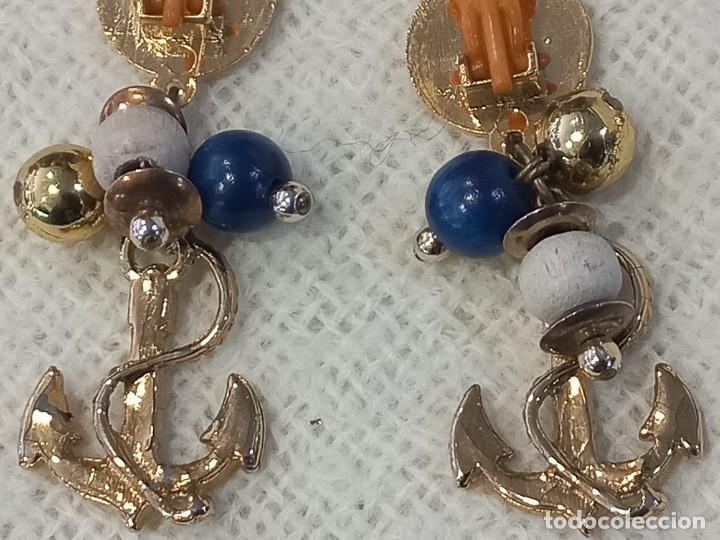 Joyeria: PENDIENTES (N&Aacute;UTICO) ANCLA-BOLAS MADERA - Foto 3