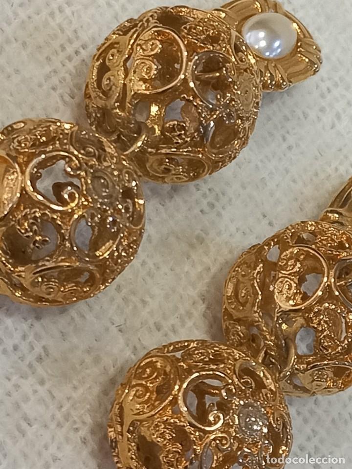 Joyeria: PENDIENTES-ISABELINOS (DOS BOLAS-CALADAS) - Foto 4