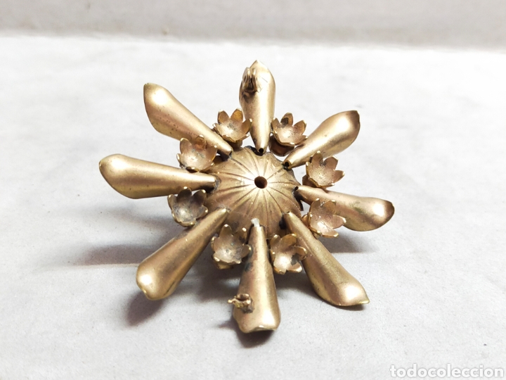 Joyeria: BROCHE DE FLOR EN METAL DORADO CON SIMIL PERLA - Foto 7
