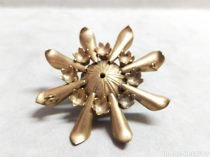 Joyeria: BROCHE DE FLOR EN METAL DORADO CON SIMIL PERLA - Foto 8
