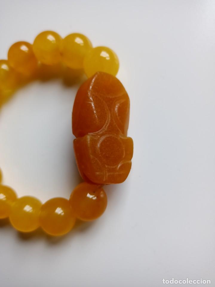 Joyeria: Pulsera el&aacute;stica de jade amarillo? - Foto 5