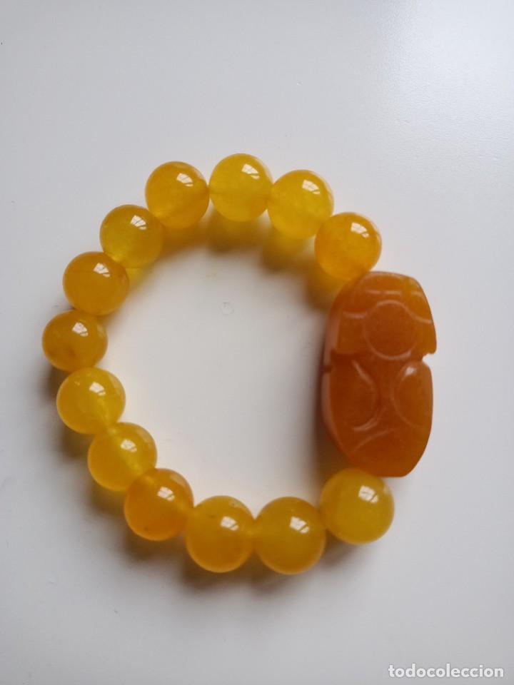 Joyeria: Pulsera el&aacute;stica de jade amarillo? - Foto 6
