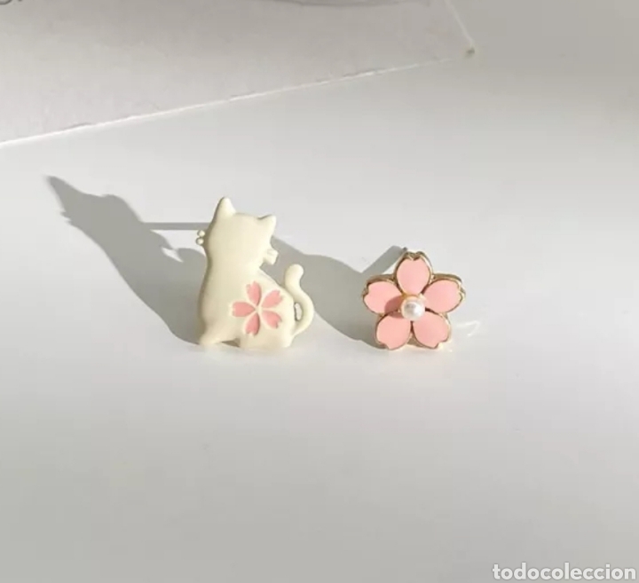 Joyeria: Pendientes Gatita y Flor ENV&Iacute;O GRATIS!! - Foto 1