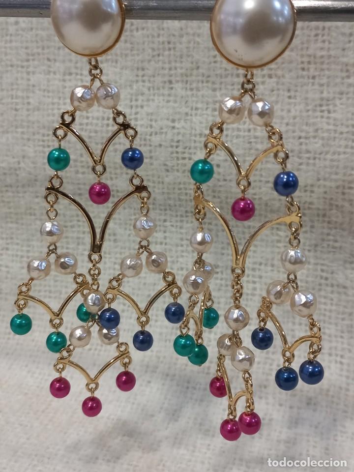 Joyeria: PENDIENTES (CASCADA) PERLAS-COLORES - Foto 1