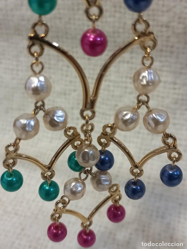 Joyeria: PENDIENTES (CASCADA) PERLAS-COLORES - Foto 2