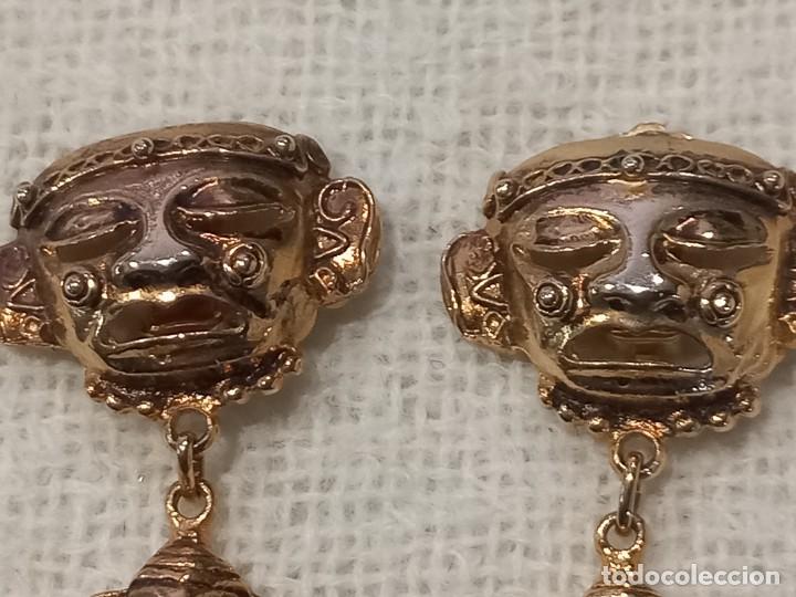Joyeria: PENDIENTES (AZTECA) G. dorado - Foto 2