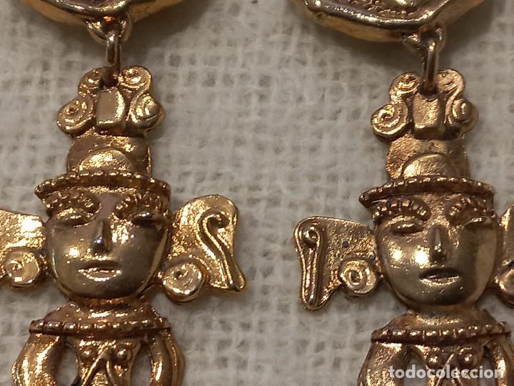 Joyeria: PENDIENTES (AZTECA) P. dorado - Foto 3