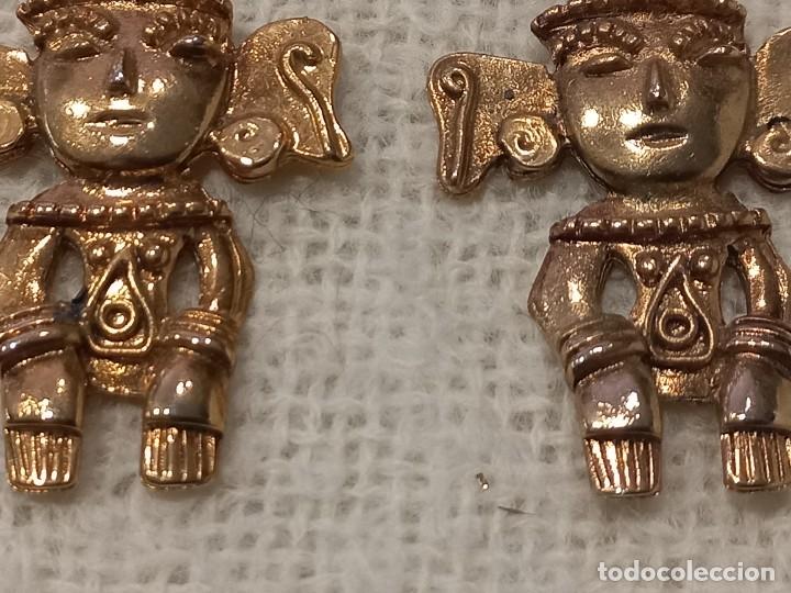 Joyeria: PENDIENTES (AZTECA) P. dorado - Foto 4