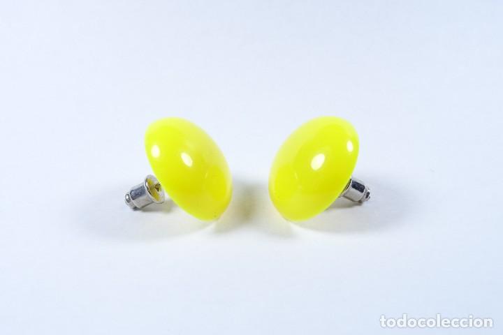 Joyeria: Curiosos pendientes en amarillo lim&oacute;n - Foto 2