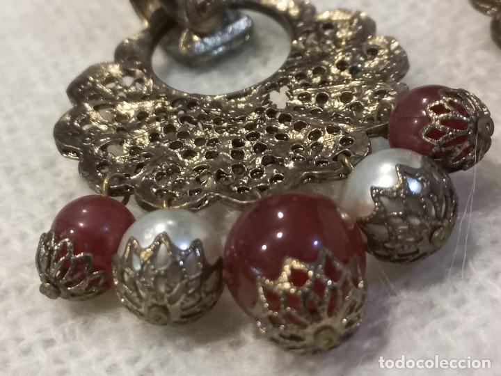 Joyeria: PENDIENTES (ISABELINOS) ARILLA perlas-bolas marr&oacute;n - Foto 3