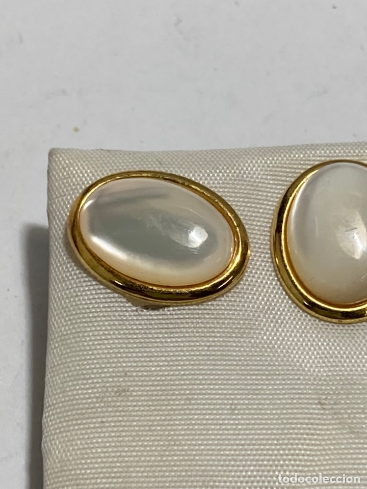 Joyeria: Pendiente nacar chapado oro - Foto 4