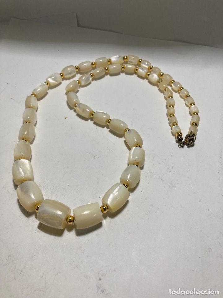 Joaillerie: Collar Nacar tipo tubo en definici&oacute;n 14mm a 5mm