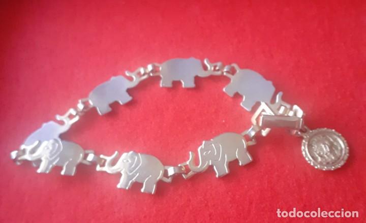 Joyeria: pulsera infantil dorada de elefantes - Foto 1