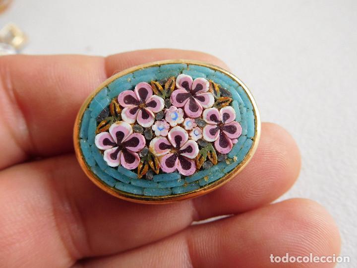 Joyeria: Broche vintage micro mosaico flores - Foto 1