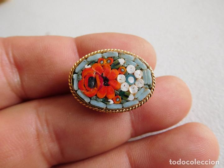 Joyeria: Broche vintage micro mosaico flores - Foto 1