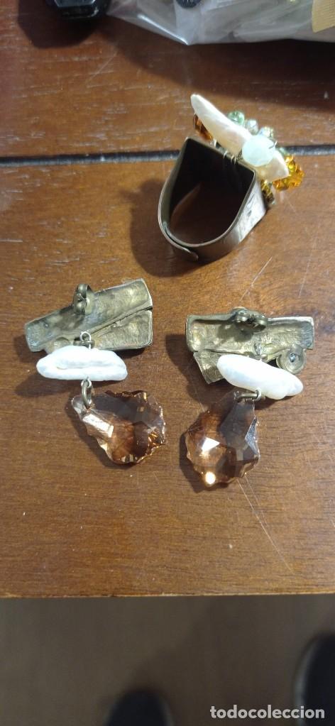 Joyeria: LOTE SORTIJA Y PENDIENTES VINTAGE - Foto 3