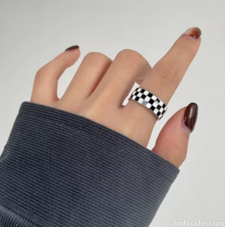 Joyeria: Anillo de Plata Cuadros ENV&Iacute;O GRATIS!! - Foto 1