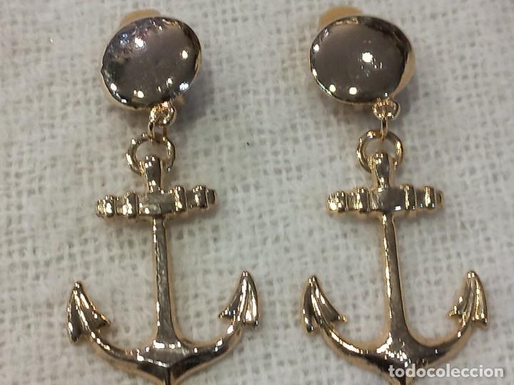 Joyeria: PENDIENTES LARGOS (ANCLA) DORADO - Foto 1