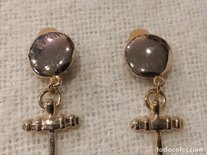 Joyeria: PENDIENTES LARGOS (ANCLA) DORADO - Foto 2