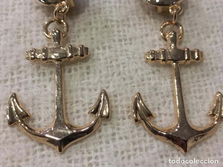 Joyeria: PENDIENTES LARGOS (ANCLA) DORADO - Foto 3