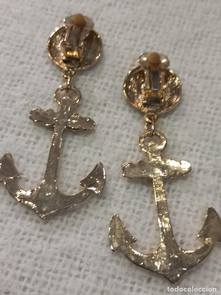 Joyeria: PENDIENTES LARGOS (ANCLA) DORADO - Foto 4