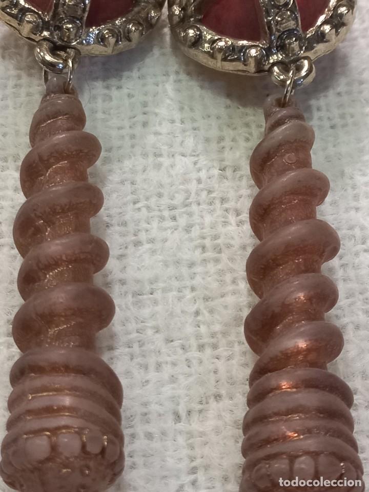 Joyeria: PENDIENTES (PIRUL&Iacute;) PASTA-MARR&Oacute;N - Foto 3