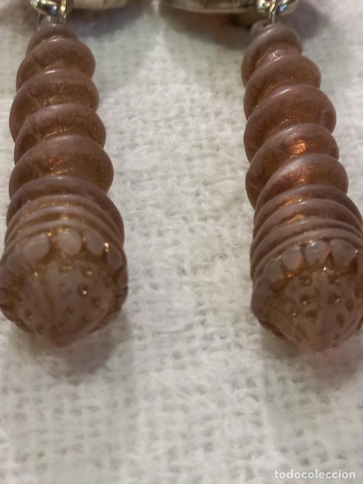 Joyeria: PENDIENTES (PIRUL&Iacute;) PASTA-MARR&Oacute;N - Foto 4