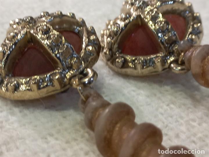 Joyeria: PENDIENTES (PIRUL&Iacute;) PASTA-MARR&Oacute;N - Foto 5