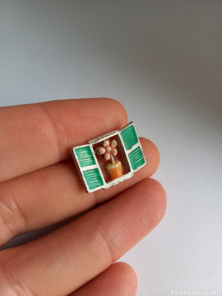 Joyeria: Broche a&ntilde;os 80, ventana con maceta - Foto 4