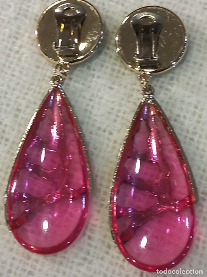 Joyeria: PENDIENTES (LAGRIMA-ROSA) transparente p - Foto 4