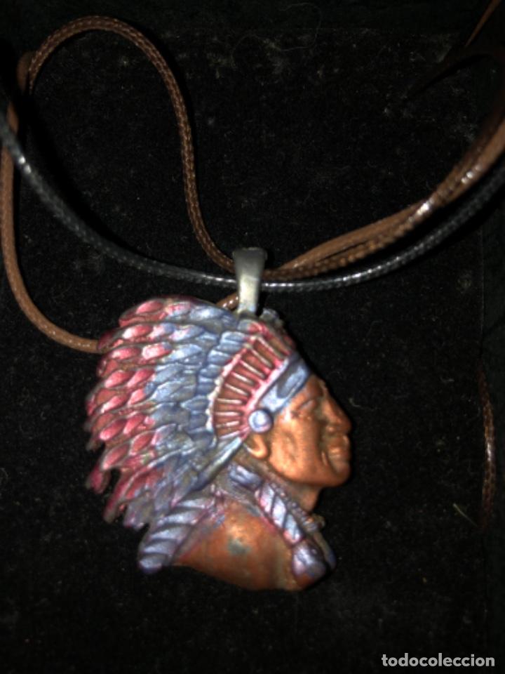 Joyeria: Colgante met&aacute;lico de indio - Foto 1