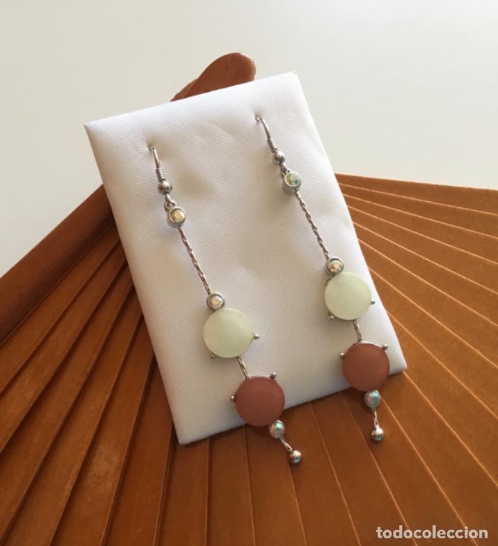 Schmuck: PENDIENTES LARGOS RODIADOS CON CRISTAL