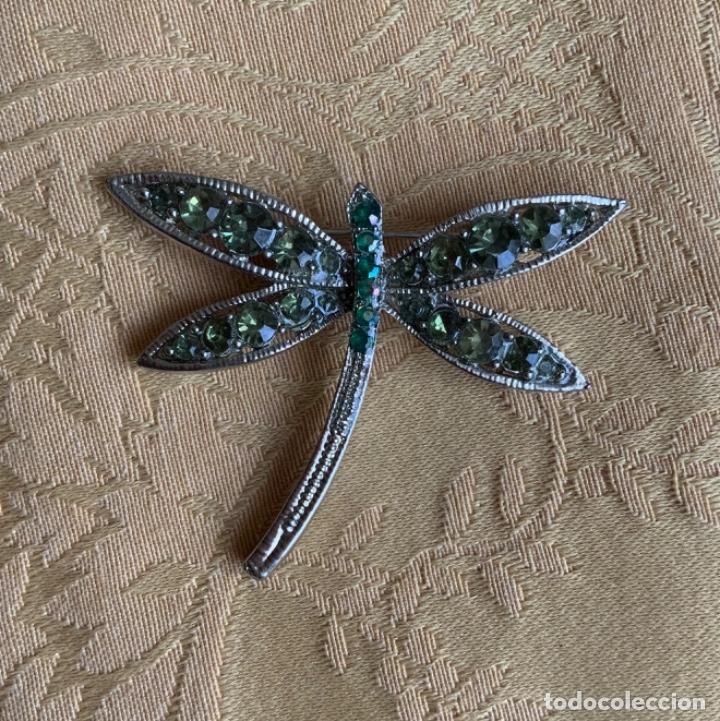 Joyeria: BROCHE METAL Y PEDRERIA VERDE, LIB&Eacute;LULA - Foto 2
