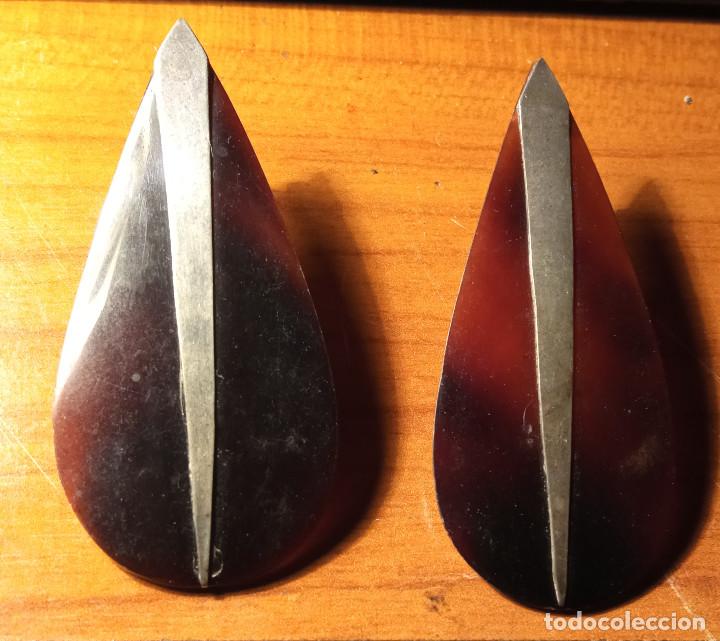 Schmuck: Pendientes el n&aacute;car y plata