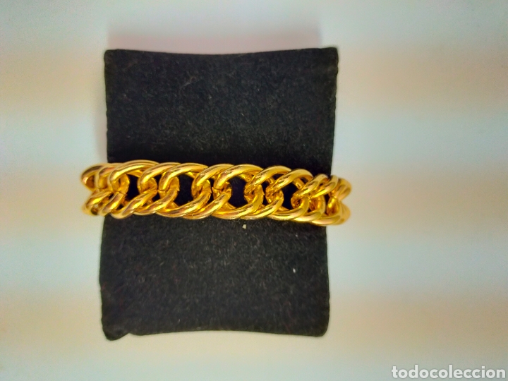 Schmuck: PULSERA DE BISUTERIA EN METAL DORADO, ESLABONES GRANDES.