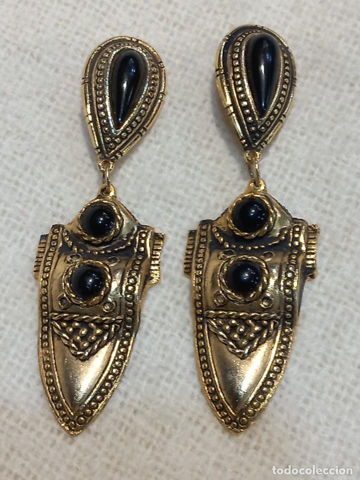 Joyeria: PENDIENTES (CORBATA) dorados-negro - Foto 1
