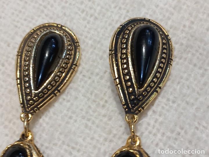 Joyeria: PENDIENTES (CORBATA) dorados-negro - Foto 2