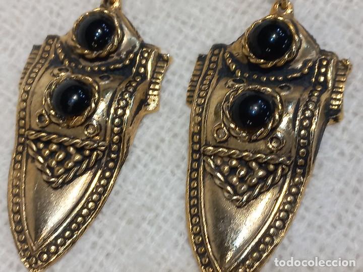 Joyeria: PENDIENTES (CORBATA) dorados-negro - Foto 3