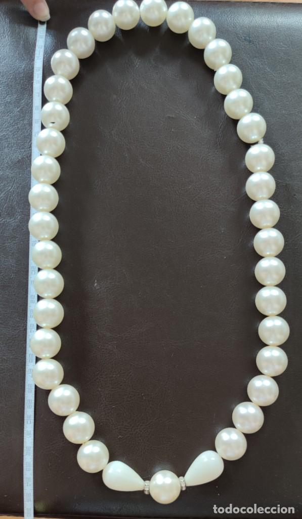 Joyeria: Collar tipo perlas grandes vintage - Foto 5
