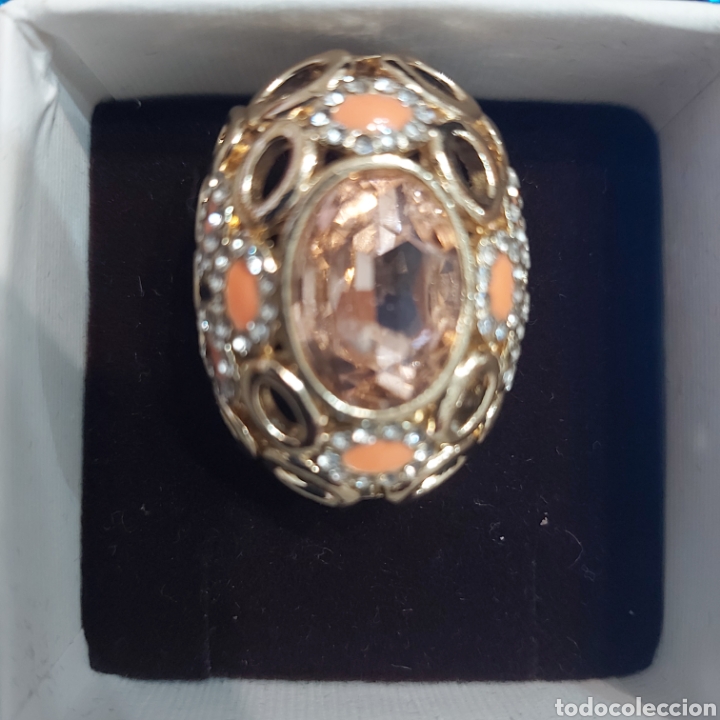 Joalharia: Anillo dorado fantasia de 20 mm