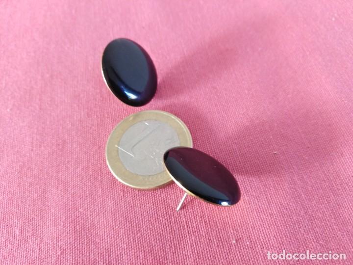 Joyeria: pendientes con forma de boton negro - Foto 6