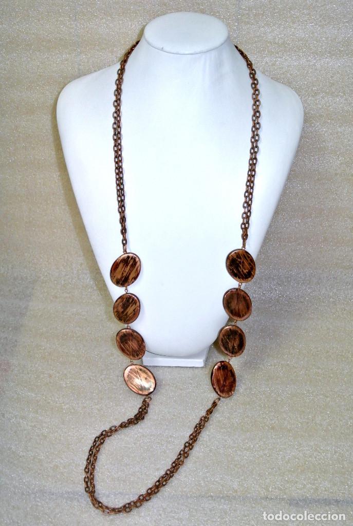 Joyeria: Collar largo color cobrizo, A&ntilde;o 2000, Nuevo - Foto 1