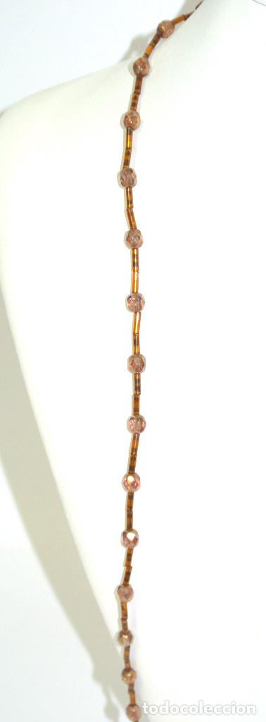 Joyeria: Collar de cristal color marr&oacute;n, A&ntilde;o 2000, Nuevo - Foto 2