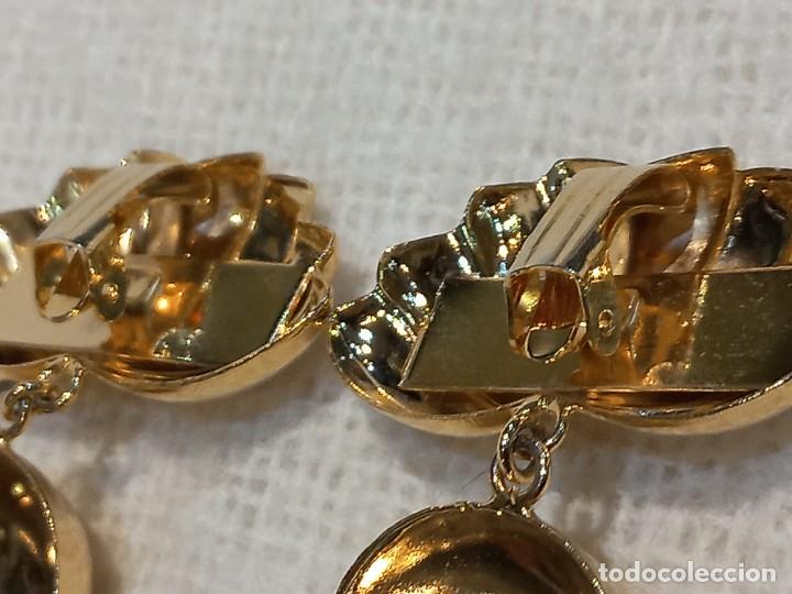 Joyeria: PENDIENTES (DOS ABANICOS-ESFERA) oro brillo - Foto 5