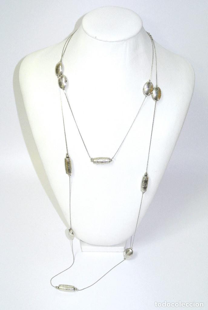 Joyeria: Collar largo color plata, A&ntilde;o 2000, Nuevo - Foto 1
