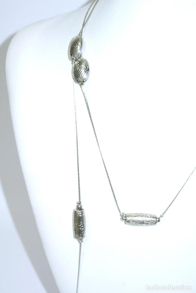 Joyeria: Collar largo color plata, A&ntilde;o 2000, Nuevo - Foto 2