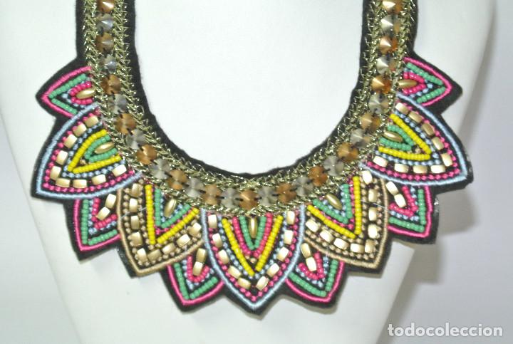 Joyeria: Collar bohemio corto multicolor, A&ntilde;o 2000, Nuevo - Foto 2