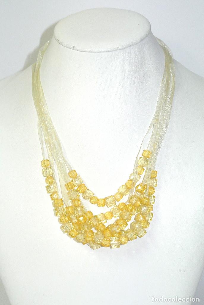 Joyeria: Collar de l&iacute;neas color amarillo, A&ntilde;o 2000, Nuevo - Foto 1