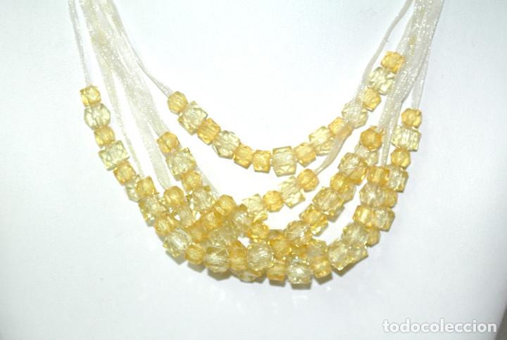 Joyeria: Collar de l&iacute;neas color amarillo, A&ntilde;o 2000, Nuevo - Foto 2