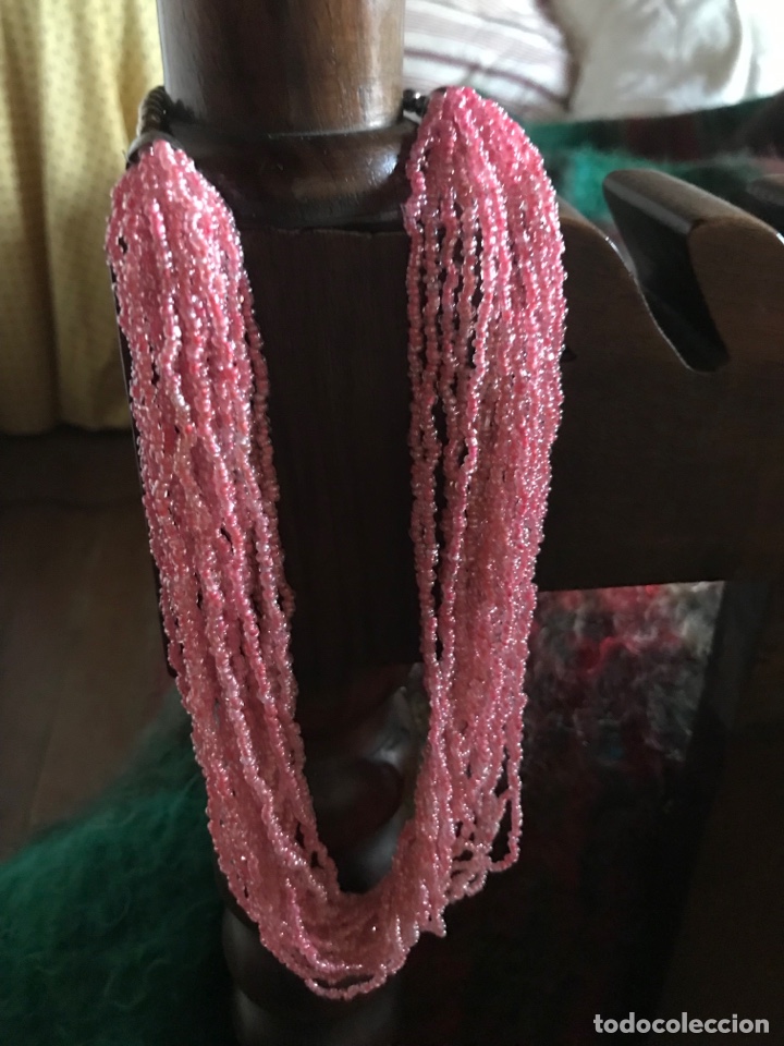 Joyeria: Collar de mostacillas de Cristal rosa - Foto 1